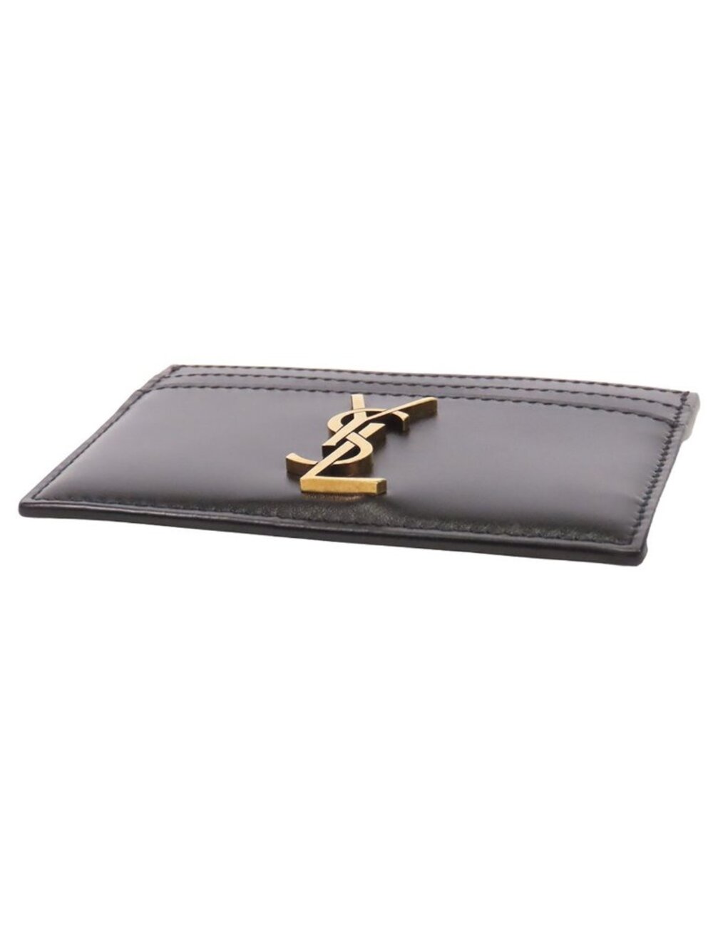 Saint Laurent Card Case Black Leather Cassandra - Picture 3 of 9